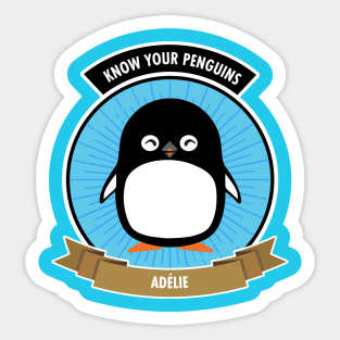 Adélie Penguin - Know Your Penguins Sticker